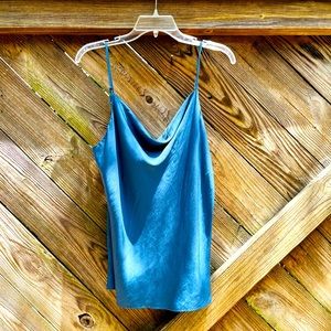 Loft Blue Flattering Tank